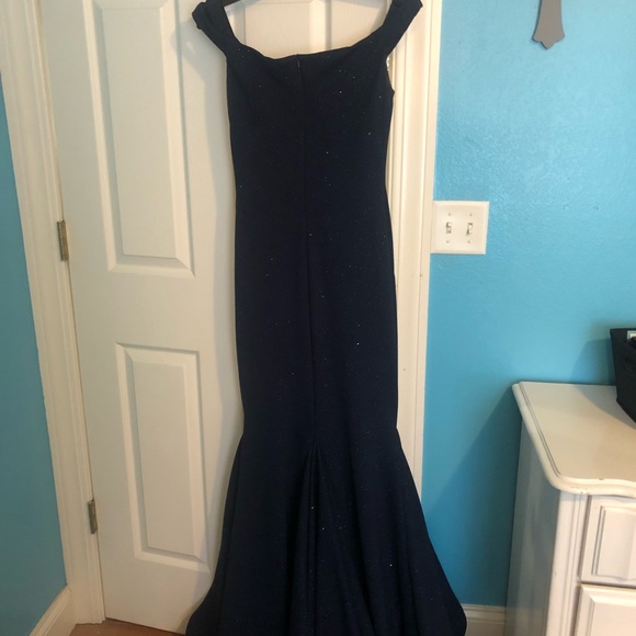 Jovani Prom Dress size 4 navy - Picture 4 of 8